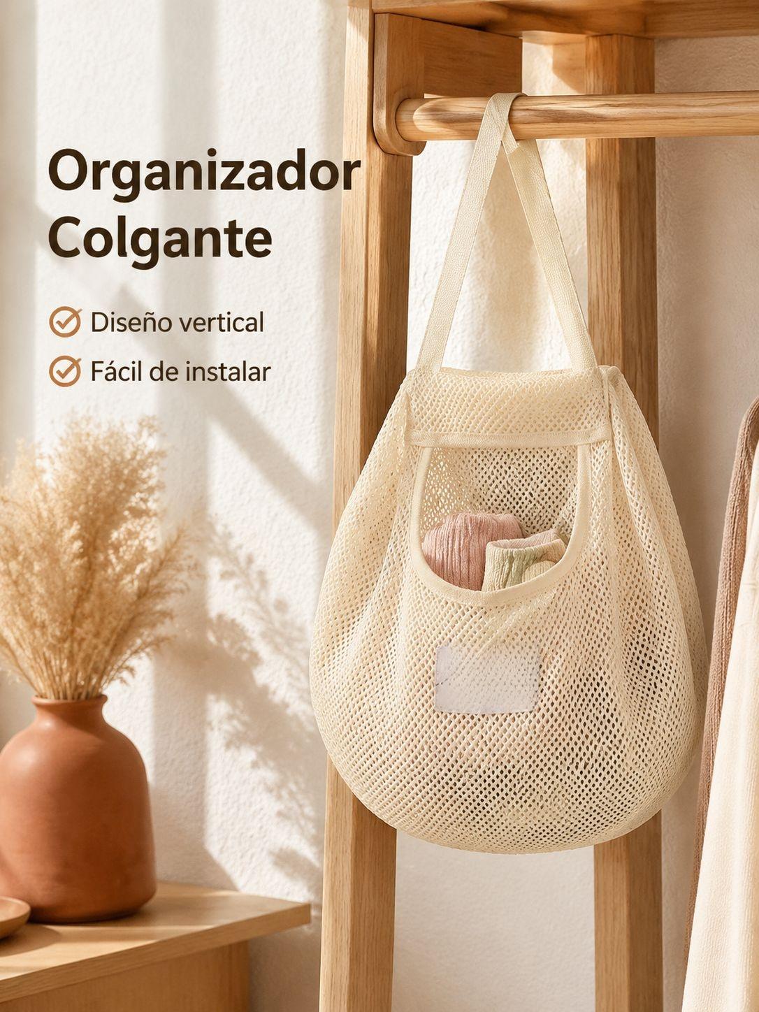 Bolsa colgante de almacenamiento para calcetines estilo japonés