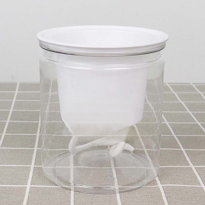 자동 급수 투명 플라워팟