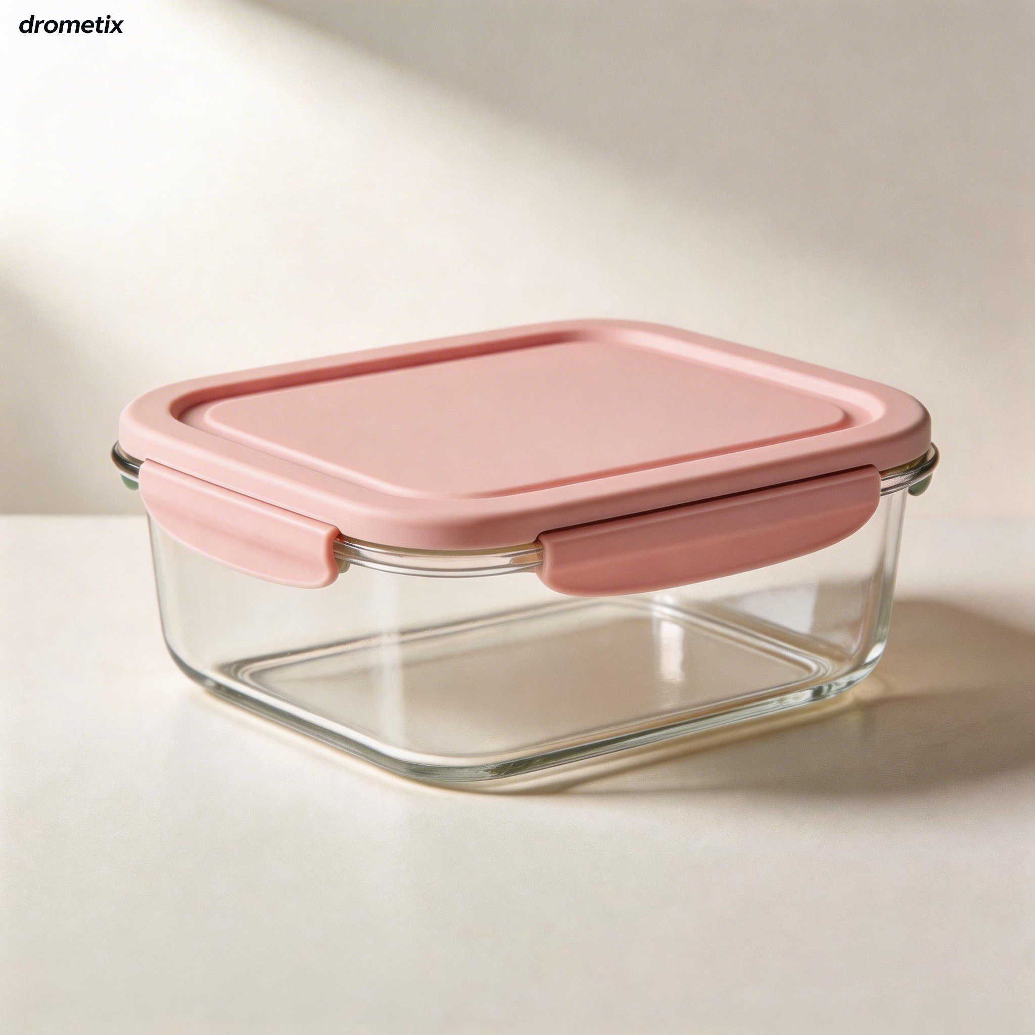 밀폐 기능이 뛰어난 식품 보관 용기 뚜껑 클로즈업