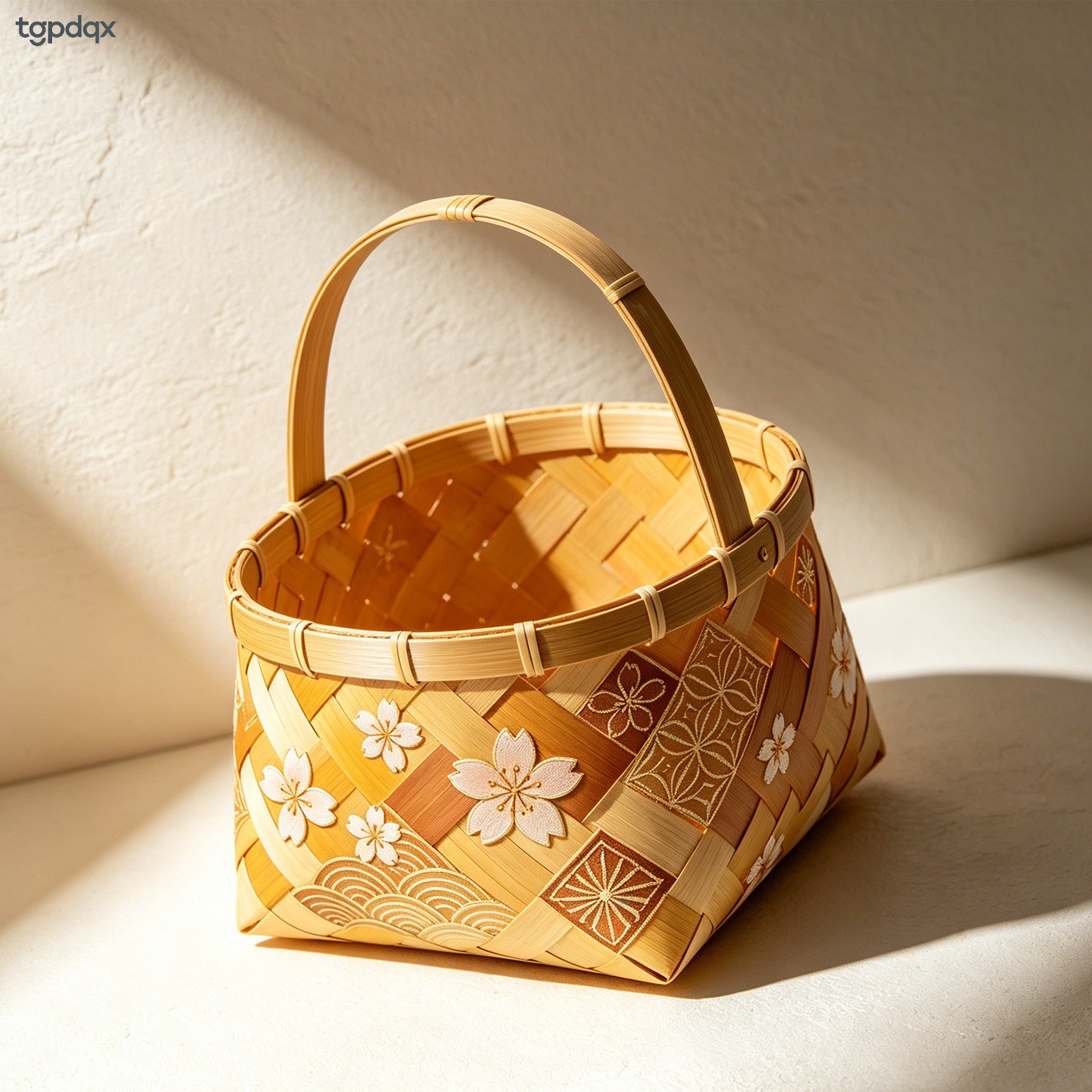 竹製の編みかご（3個）