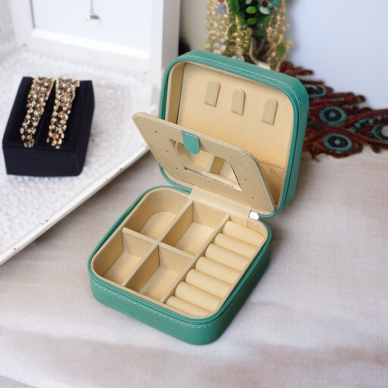 Mini-Schmuckschatulle Tragbare kleine Box Schmuckaufbewahrung