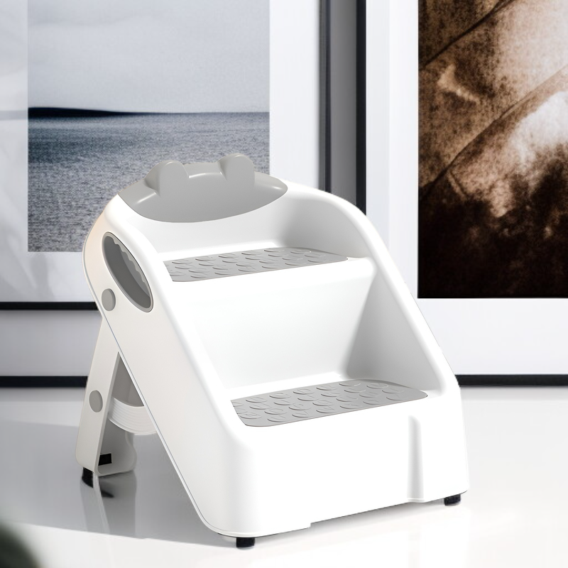 Taburete antideslizante para niños, plegable para baño