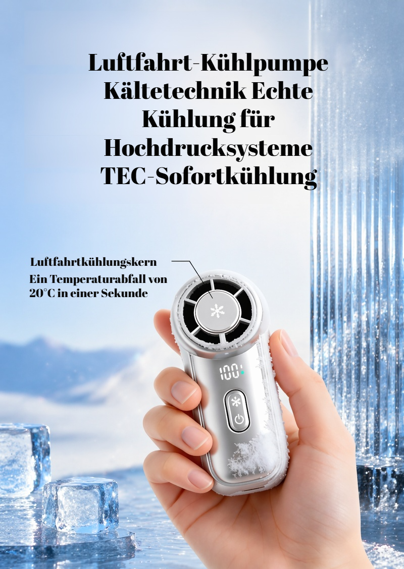 Tragbarer Akku-Ventilator für Camping und Reisen