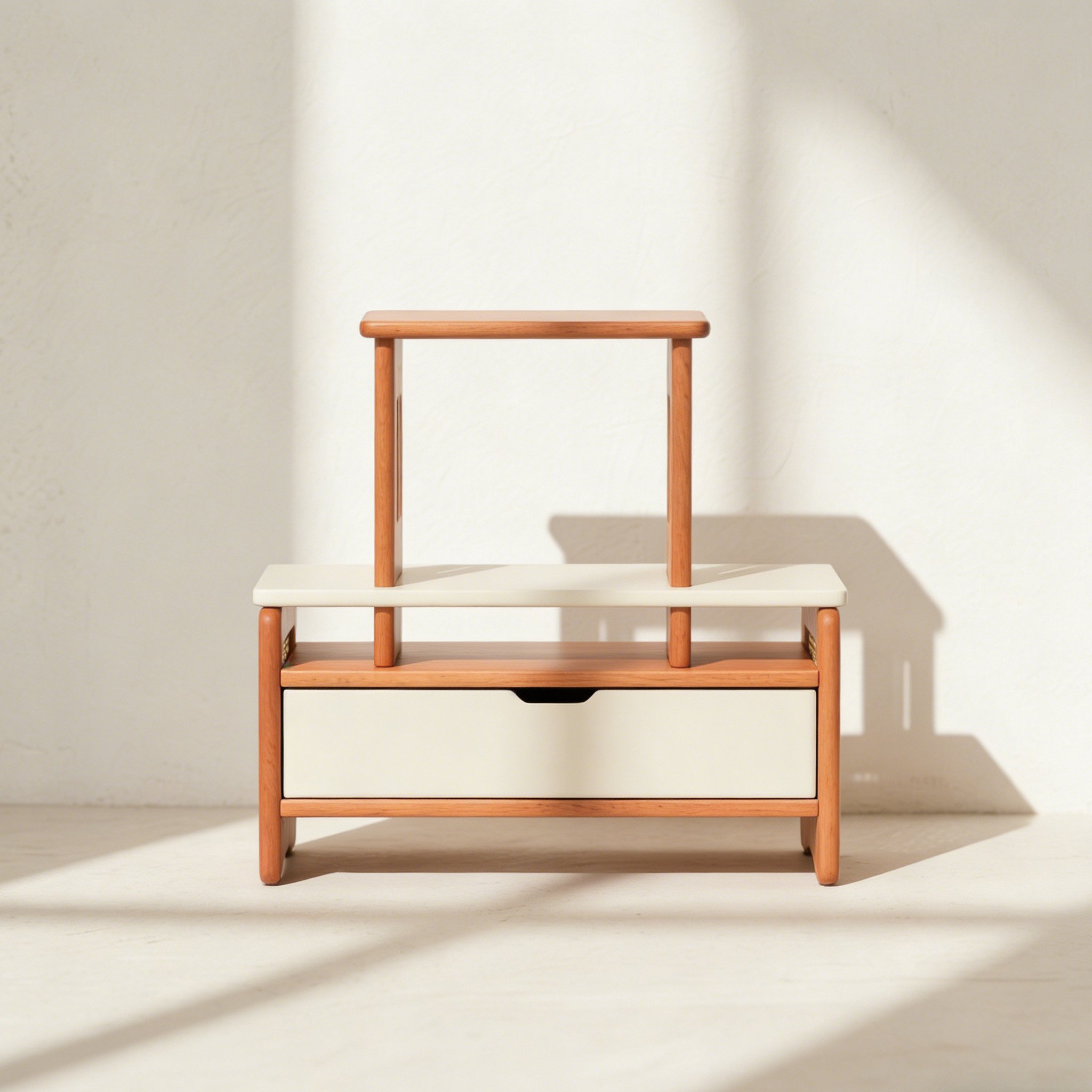 창의적인 원목 데스크탑 소형 장식품 2개 세트