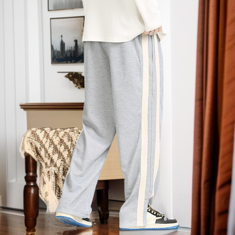 男性春秋カジュアルパンツゆるい長ズボンストレートカップル秋カジュアルパンツ