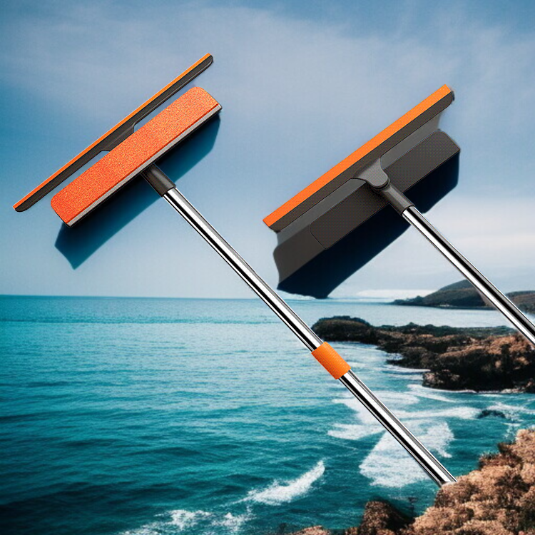 가정용 유리 양면 닦기 다용도 청소 브러시 청소 전용 트리플 기능 공구 와이퍼 방충망 청소 브러시