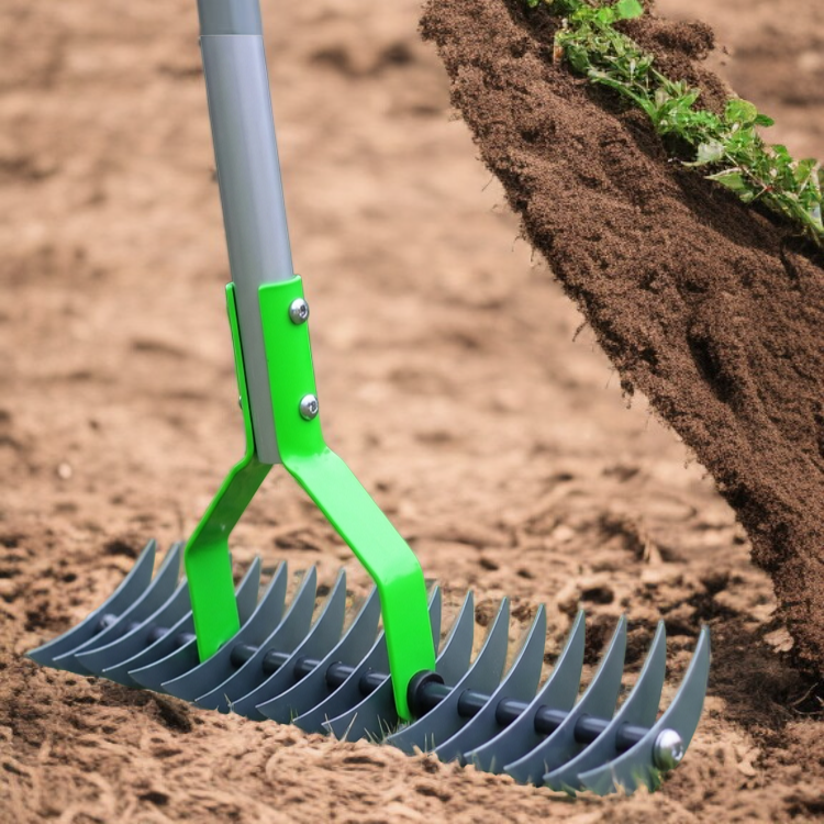 Soil Loosening Manganese Steel Rake - Your Gardening Helper