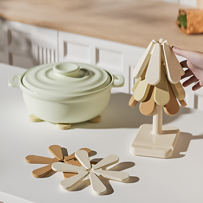 便攜式折疊矽膠隔熱墊