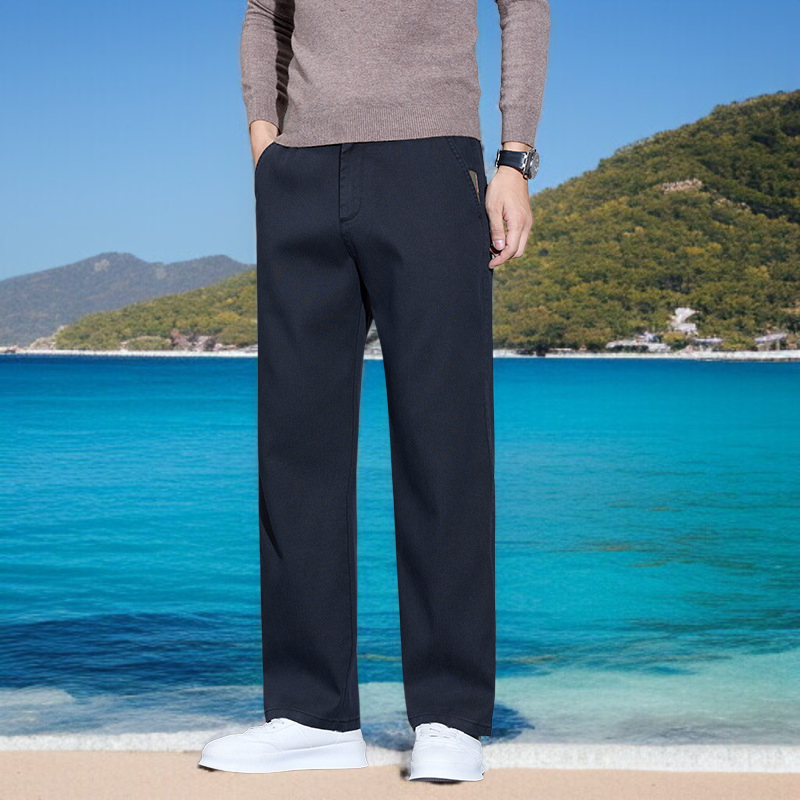 라이트 럭셔리 남성 팬츠 가을 남성 캐주얼 팬츠 와이드 팬츠