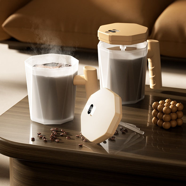 자동 스터링 컵 신제품 충전식 게으른 두유 셰이커 회전 물컵 전동 고급 커피컵