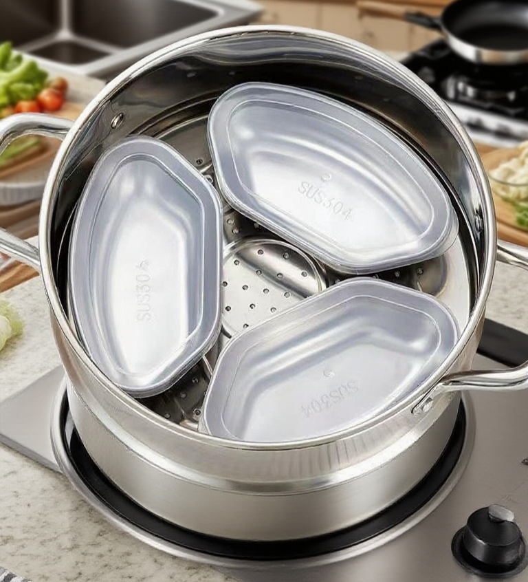高品質不銹鋼蒸盒適用各種食材