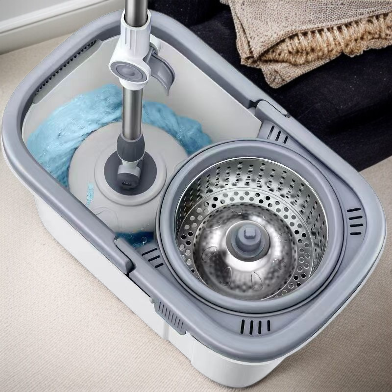 게으른 집에서는 자동 회전 걸레를 사용한다 손세탁 없이 깨끗이 닦고 두꺼워진 싱글 배럴 흡수식 끌기 도구