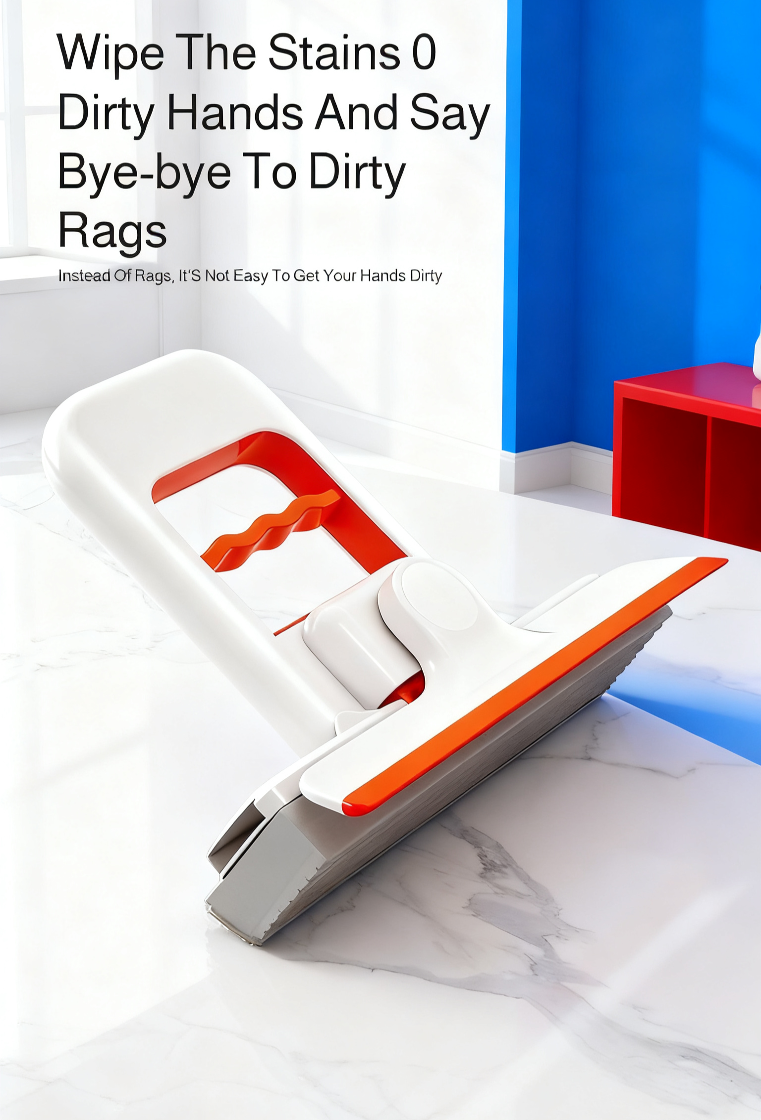 No hand washing required small cotton mop