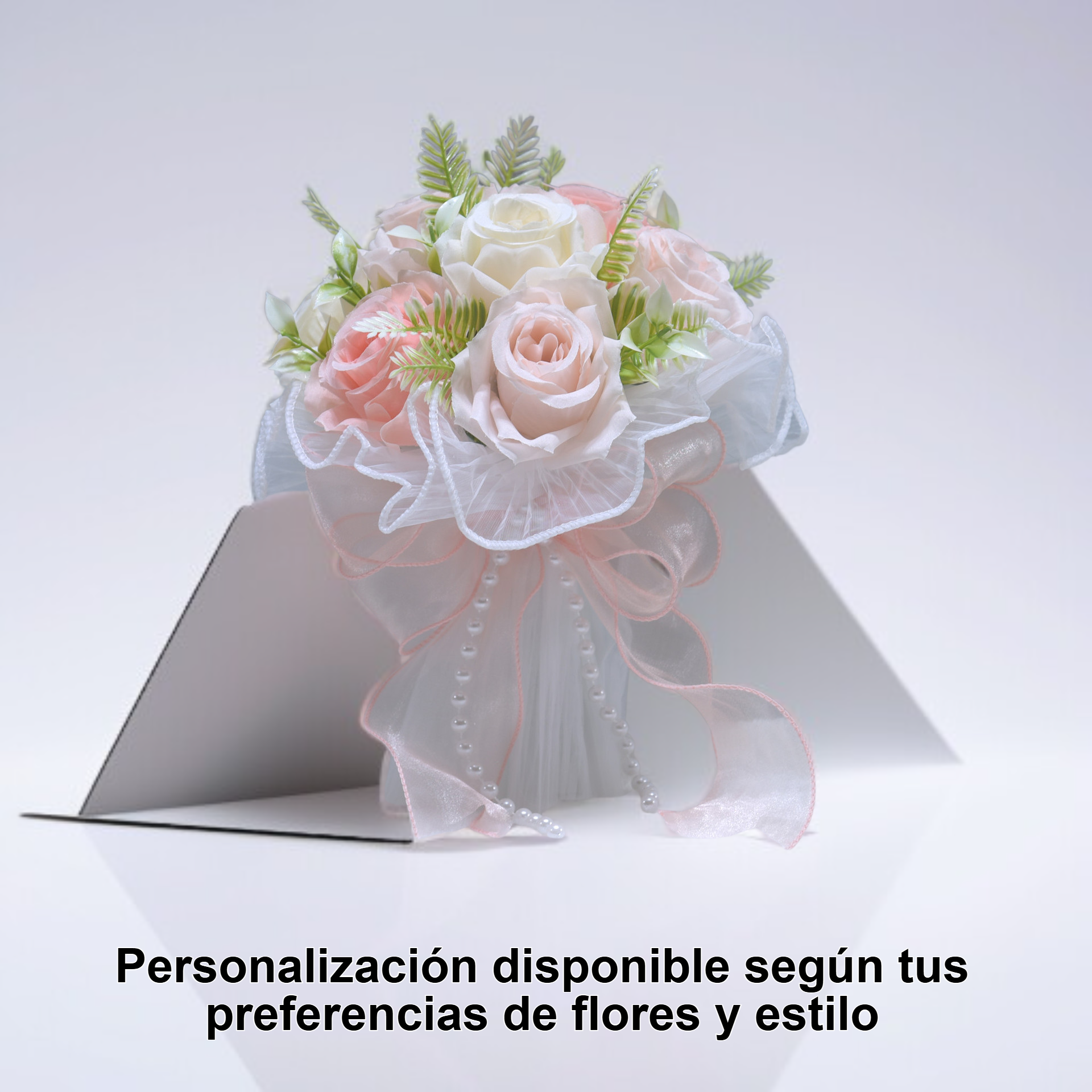 Ramo para novias elegante con flores blancas