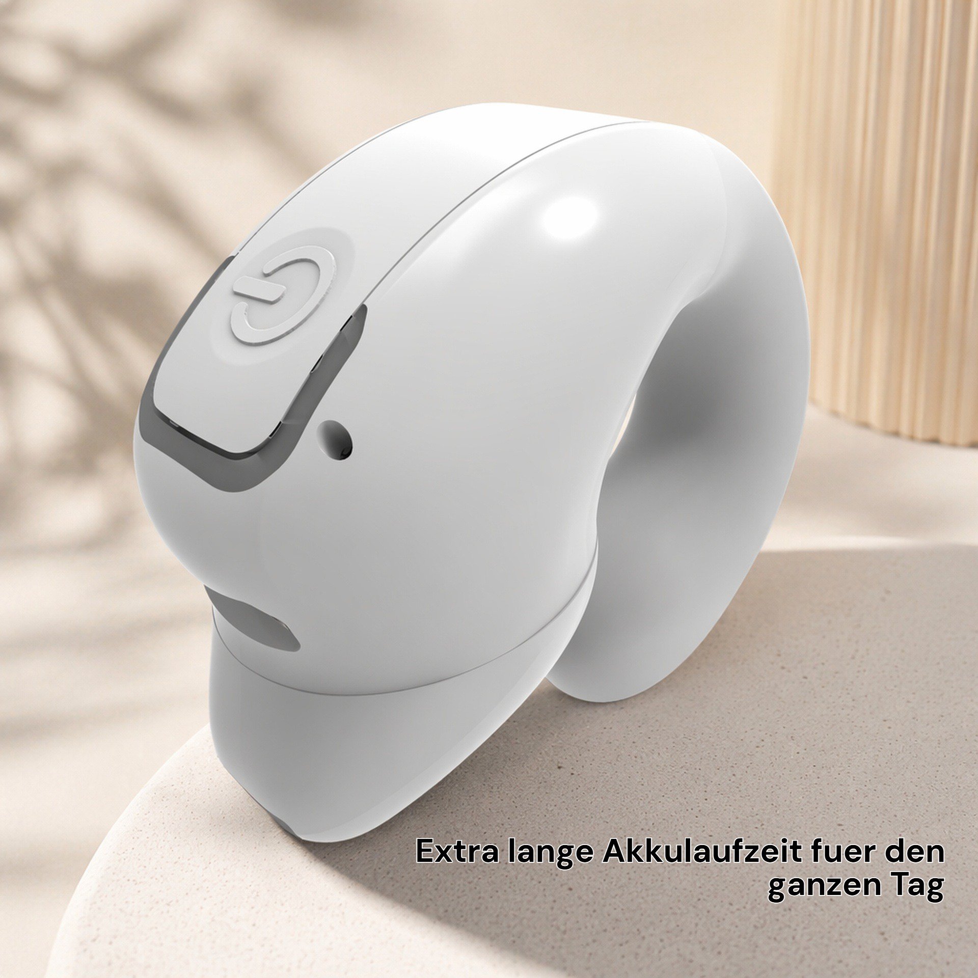 Bluetooth-Ohrhörer, nicht im Ohr, Clip-On, einseitig, extra lange Akkulaufzeit