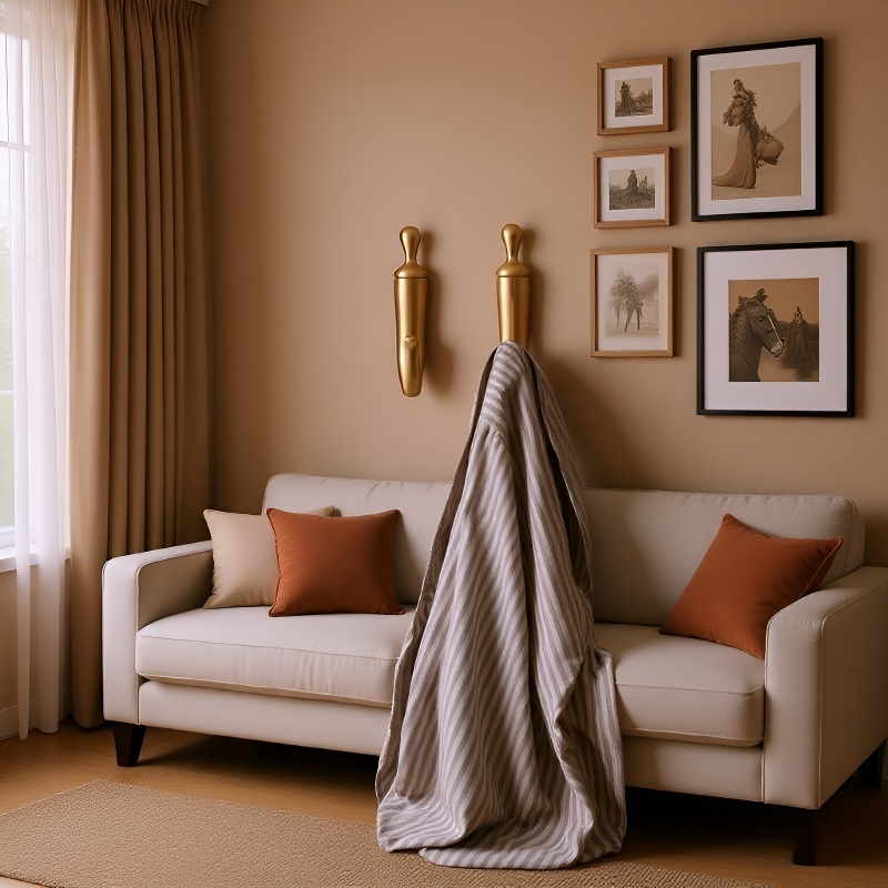 Jednoduchý háček na oblečení a klobouky na dveře nebo zeď do chodby