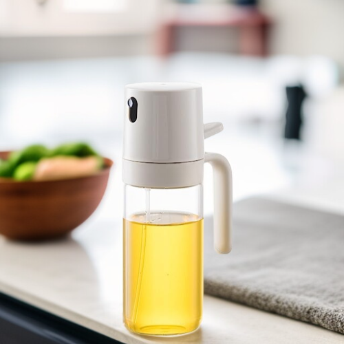 주방용 핀무 오일 스프레이 유리병 누수방지 오일탱크 에어프라이어 미스트 오일병