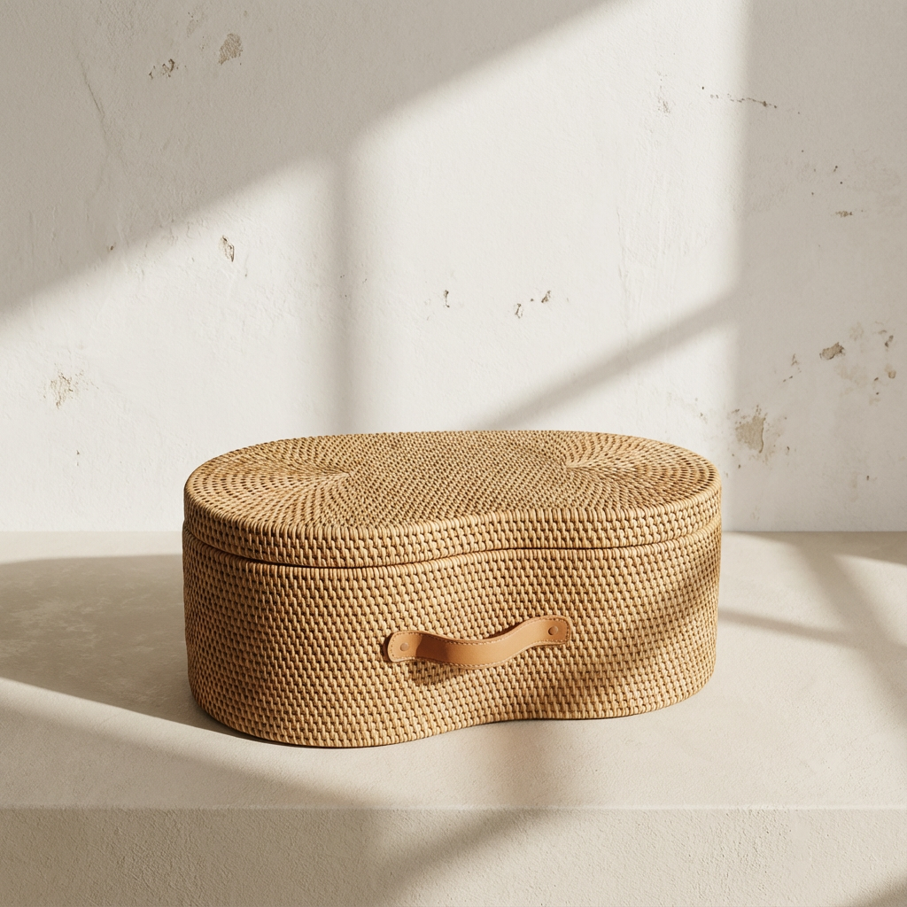 라탄 수납함 전체 모습