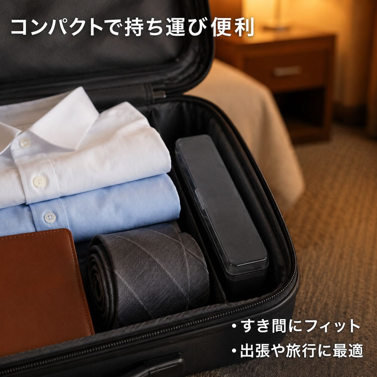 携帯用シェーバー収納ボックス