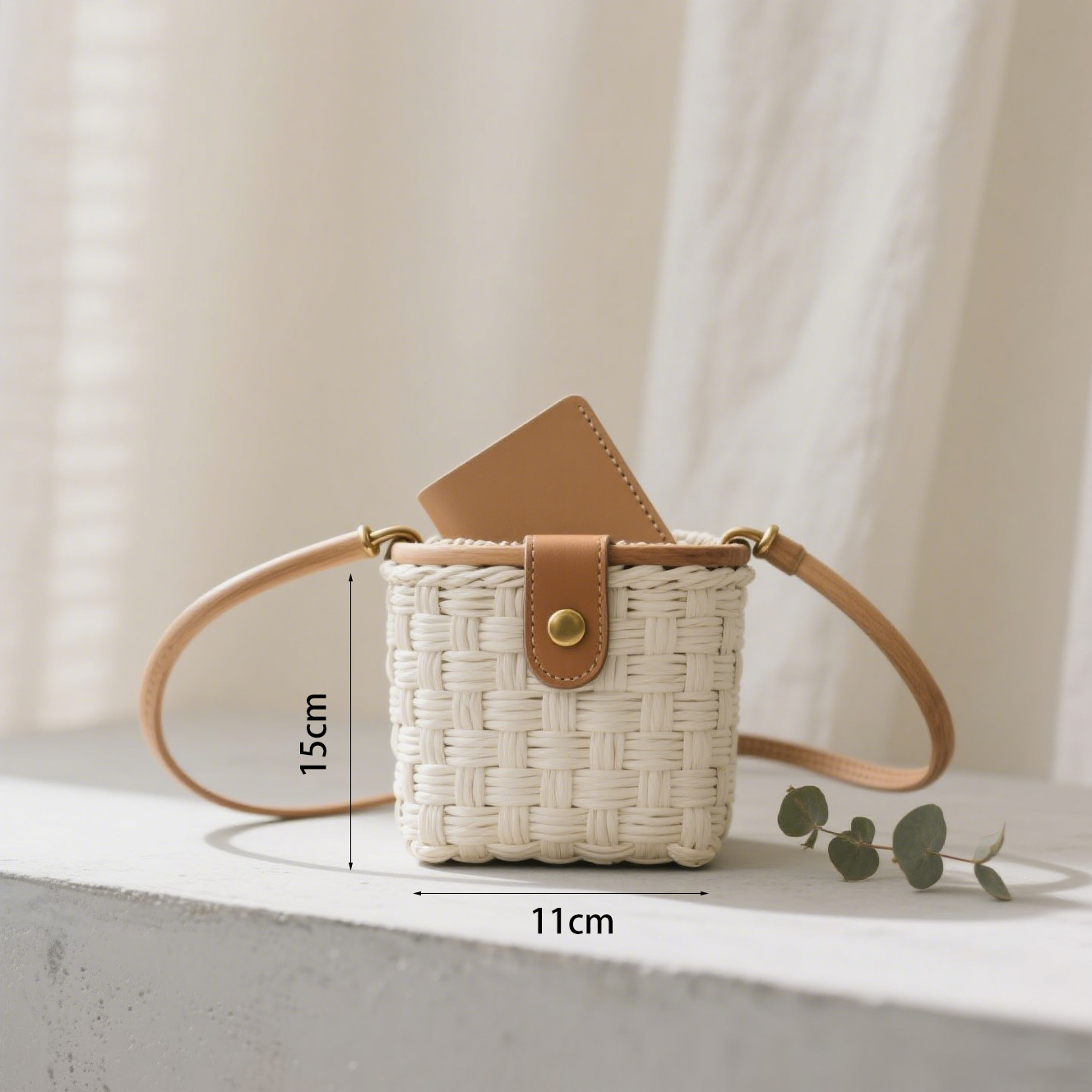 Bolso vintage pequeño de hombro con diseño elegante