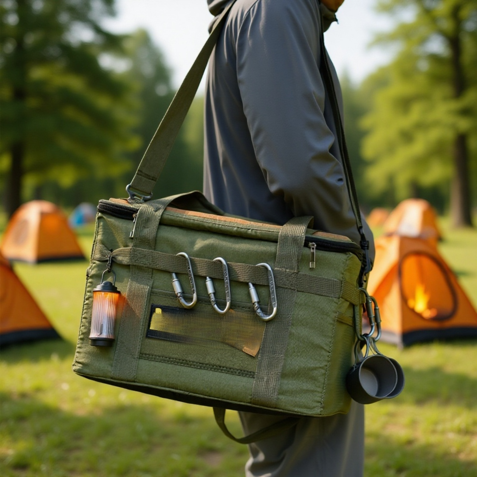 Sac multifonction pour randonnée avec table intégrée et accessoires