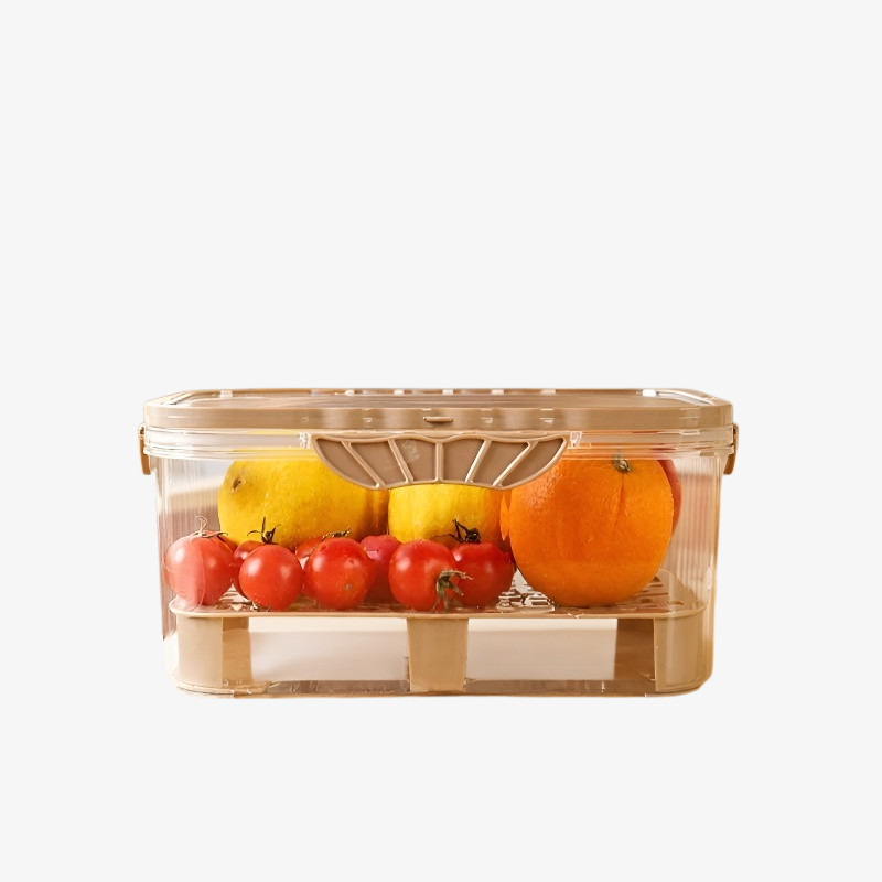 Caja de almuerzo multifuncional para frutas y verduras, con diseño de refrigeración