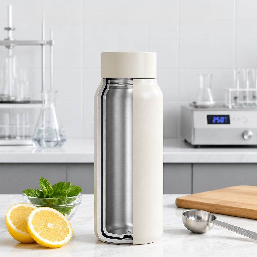 Edelstahl-Thermobecher für unterwegs und im Büro