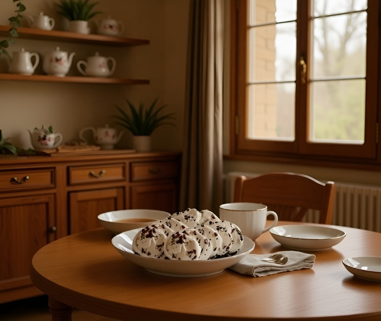 紅棗と山芋の八宝ケーキの家庭用盛り付け