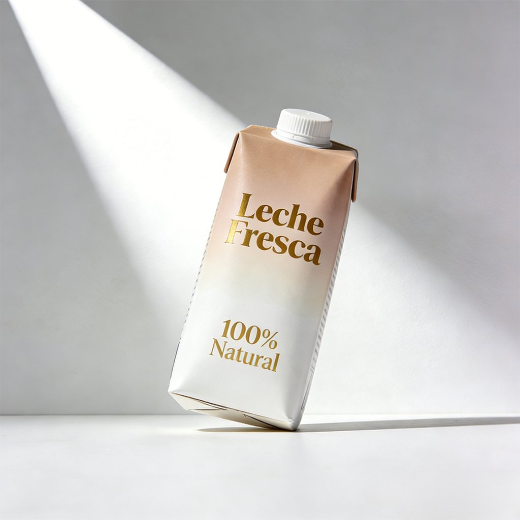 Paquete familiar de leche fresca con 5 botellas