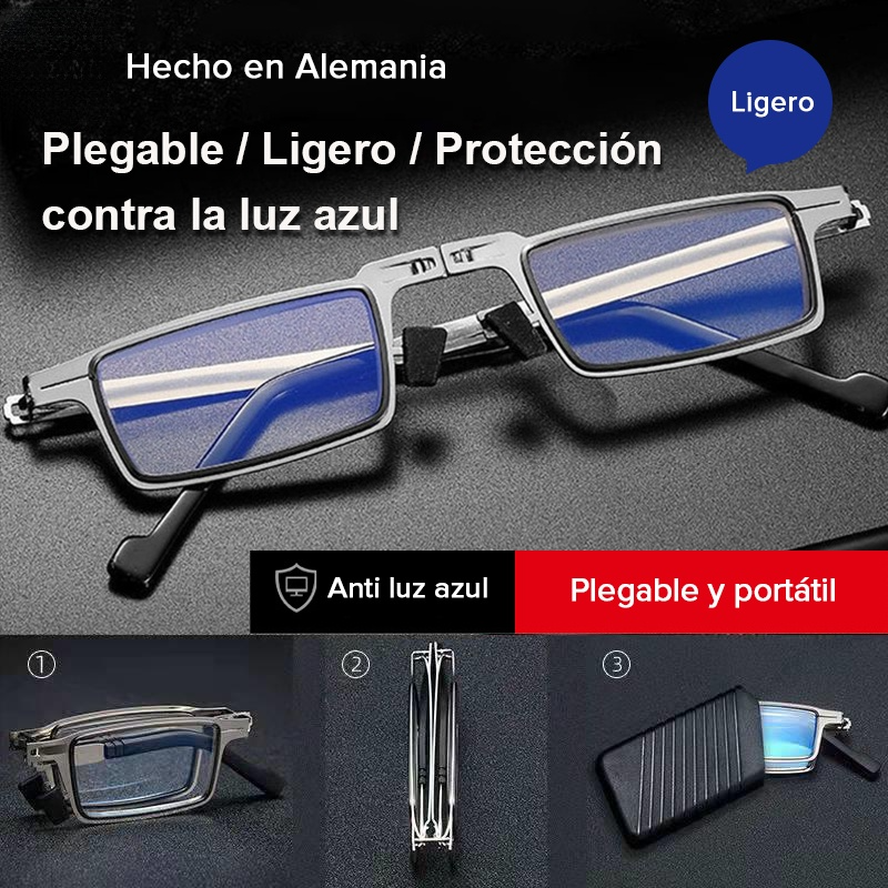 Gafas de lectura plegables ligeras con protección contra la luz azul