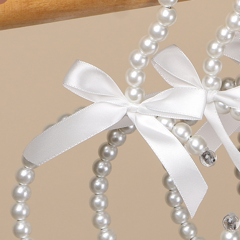 Perchero de pared antideslizante con perlas estilo lujo ligero