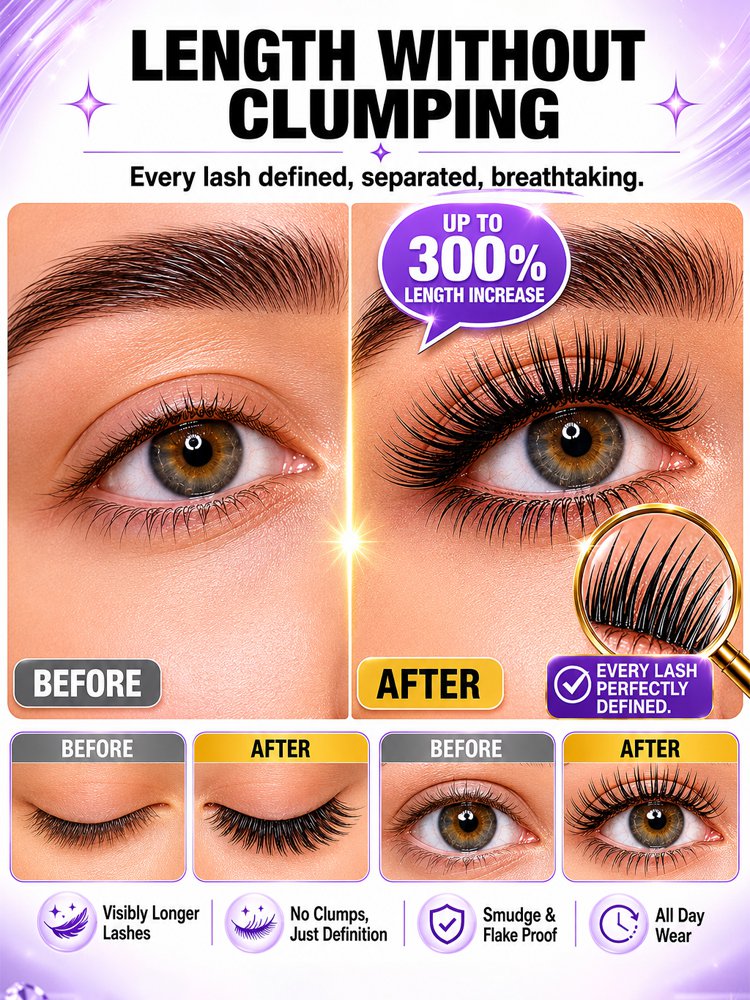 Naturally Curling and Long-Lasting Mascara