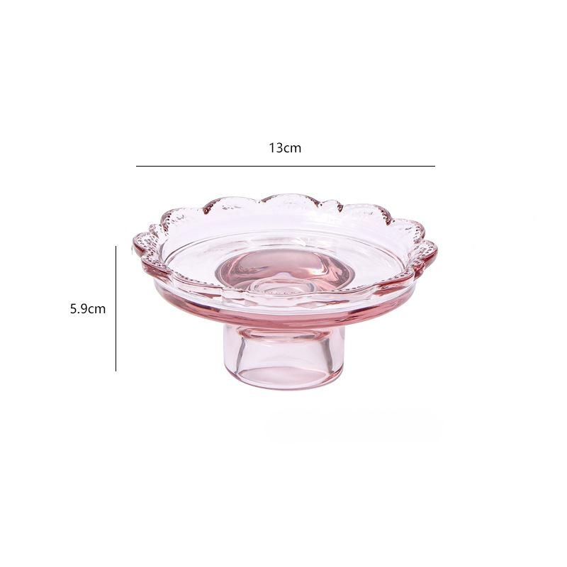 透明ガラスケーキディスプレイ