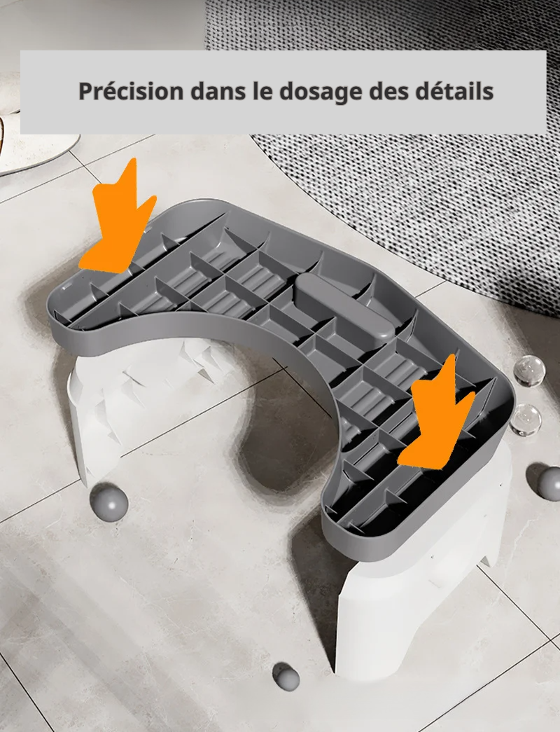 Tabouret renforcé pour soutien supplémentaire dans les toilettes