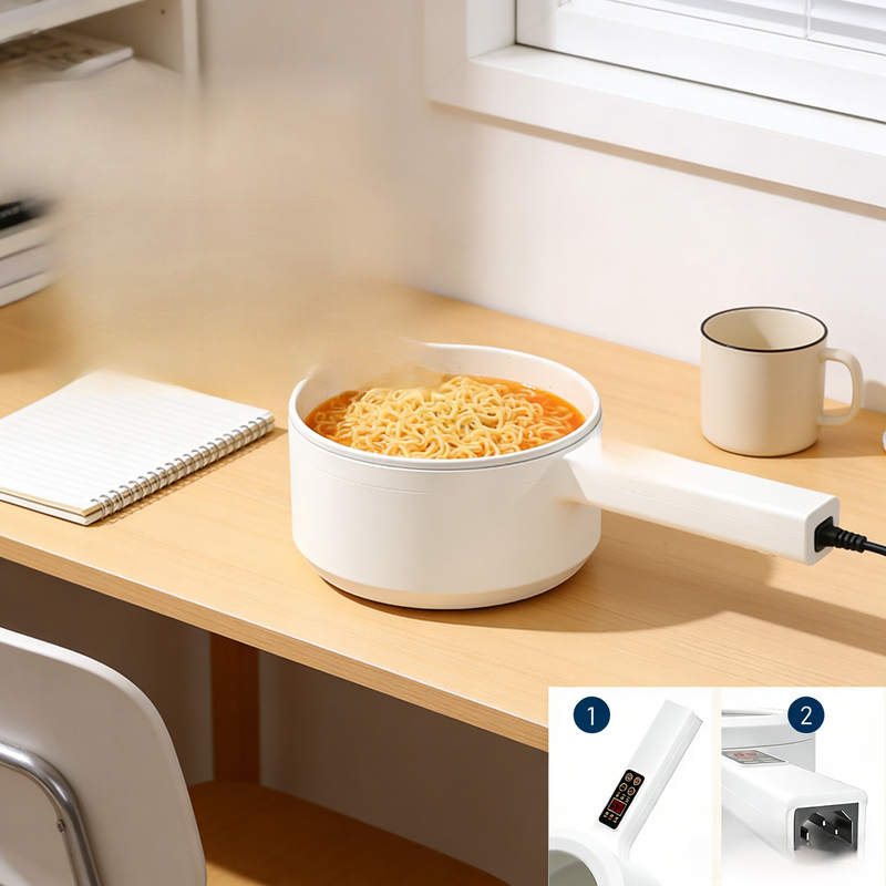 学生用3L電気ホットポット 麺と蒸し料理対応 110V/220V