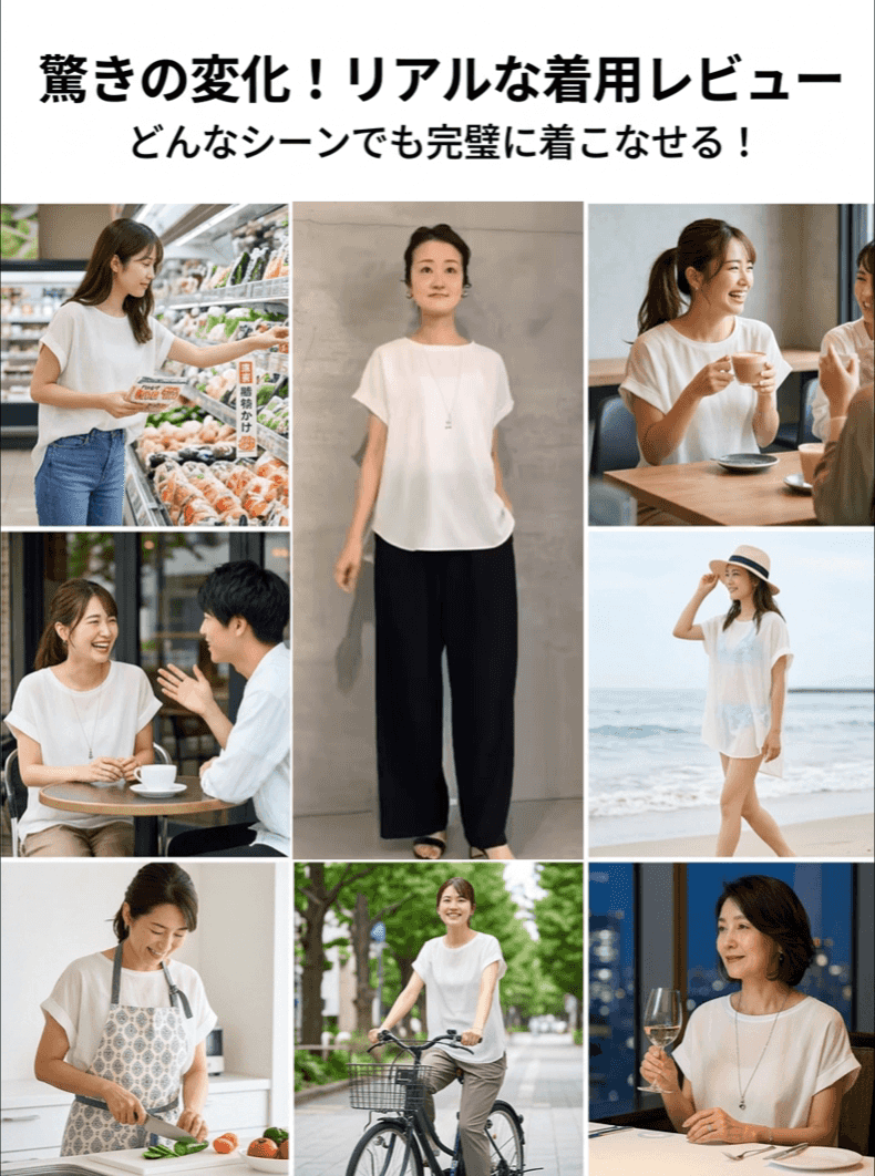 シンプルでオシャレなストレッチ半袖