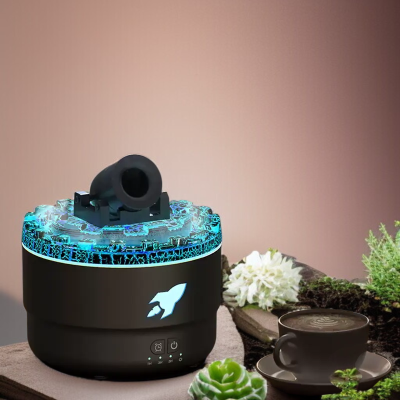 가정용 화염 가습기 크랙 무드등 디퓨저 향료기 칠색포대 아날로그 가습기