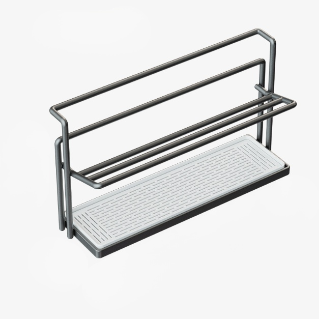 Portavasos con base antideslizante y almacenamiento