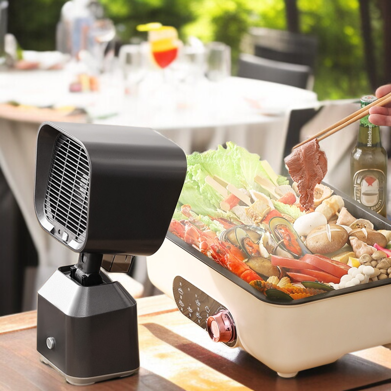 가정용 소형 레인지 후드 휴대용 대흡입 탁상용 레인지 후드