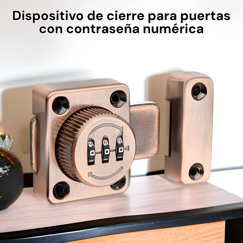 Dispositivo de cierre para puertas, contraseña numérica, fácil de instalar