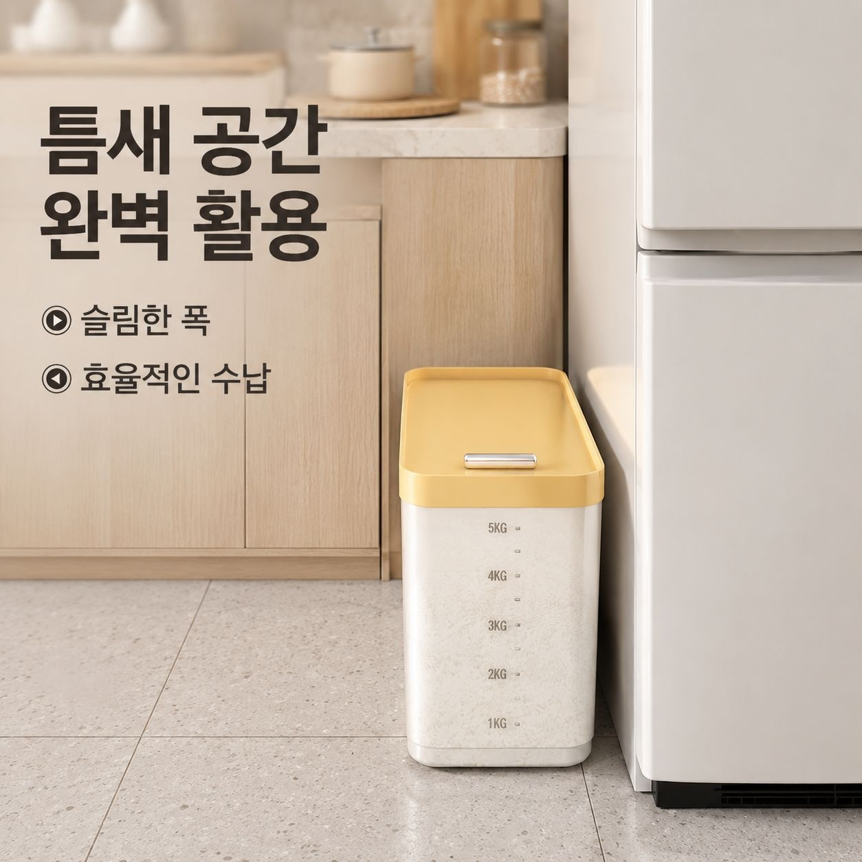 주방용 밀가루 밀폐 용기