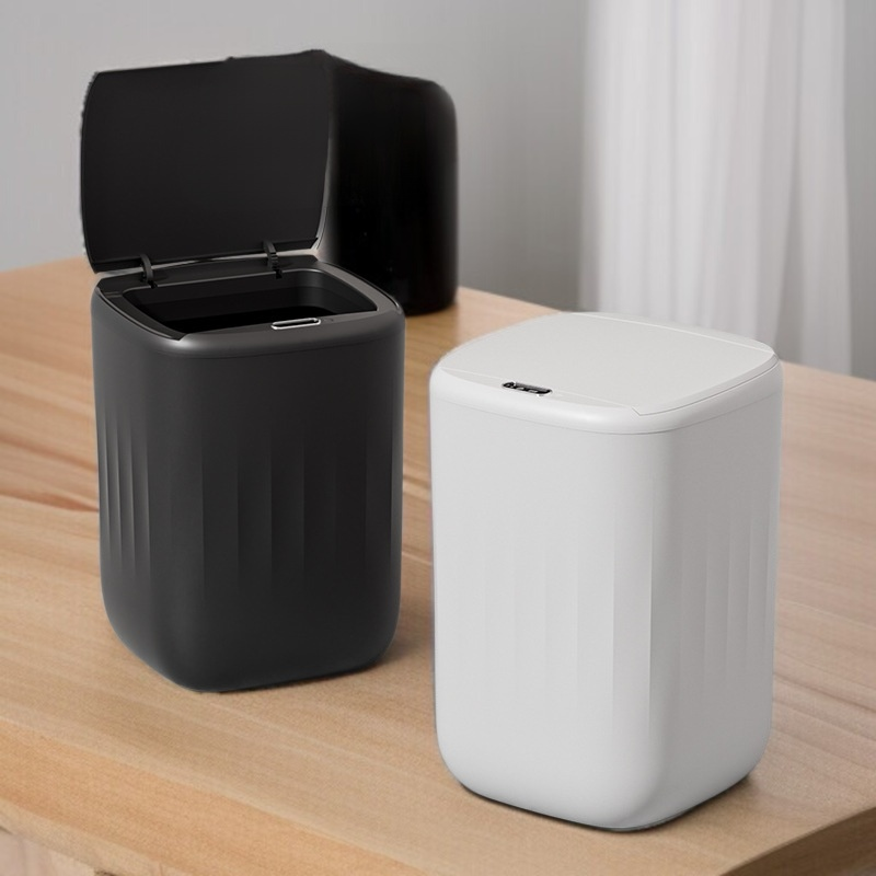 거실 휴지통 전자동 충전 감지 비접촉 휴지통 화장실 발차기 휴지통
