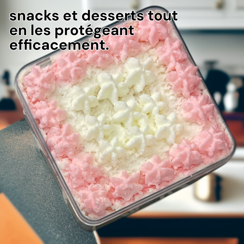 Boîte carrée transparente pour gâteaux et desserts