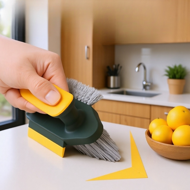 Antibacterial Compact Bathroom Brush for Bathroom, Toilet, and Entrance Cleaning