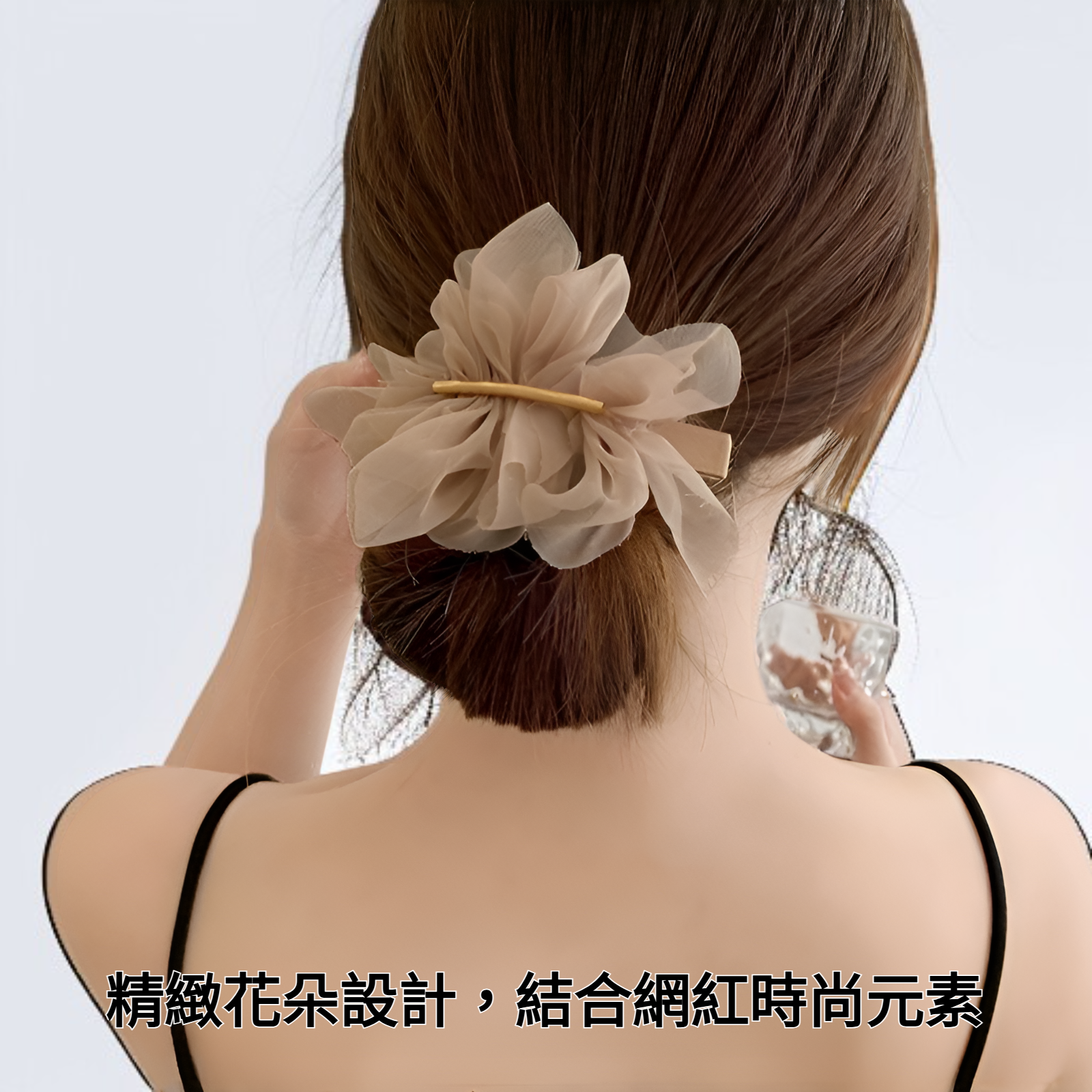 氣質花朵網紅髮夾
