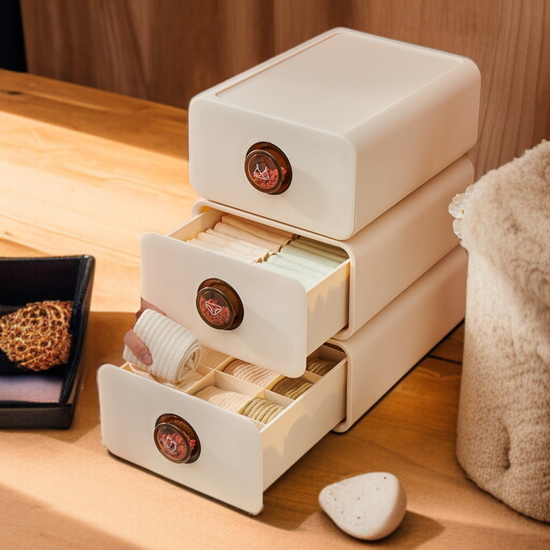 가정용 속옷 수납함 서랍형 트리플 정리함 진드기 밀착 의류 수납 칸막이 디퓨저 팬티 양말 수납함