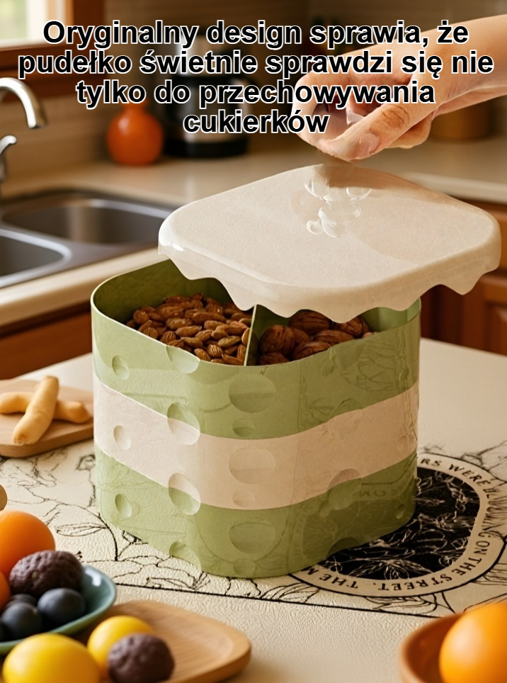 Designerski pojemnik na cukierki dla dzieci