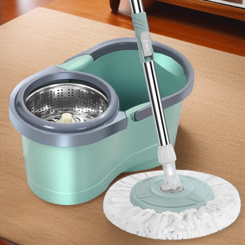 가정용 원터치 전자동 회전 밀대 손세탁 밀대통 게으름뱅이 밀대통 탈수 세트