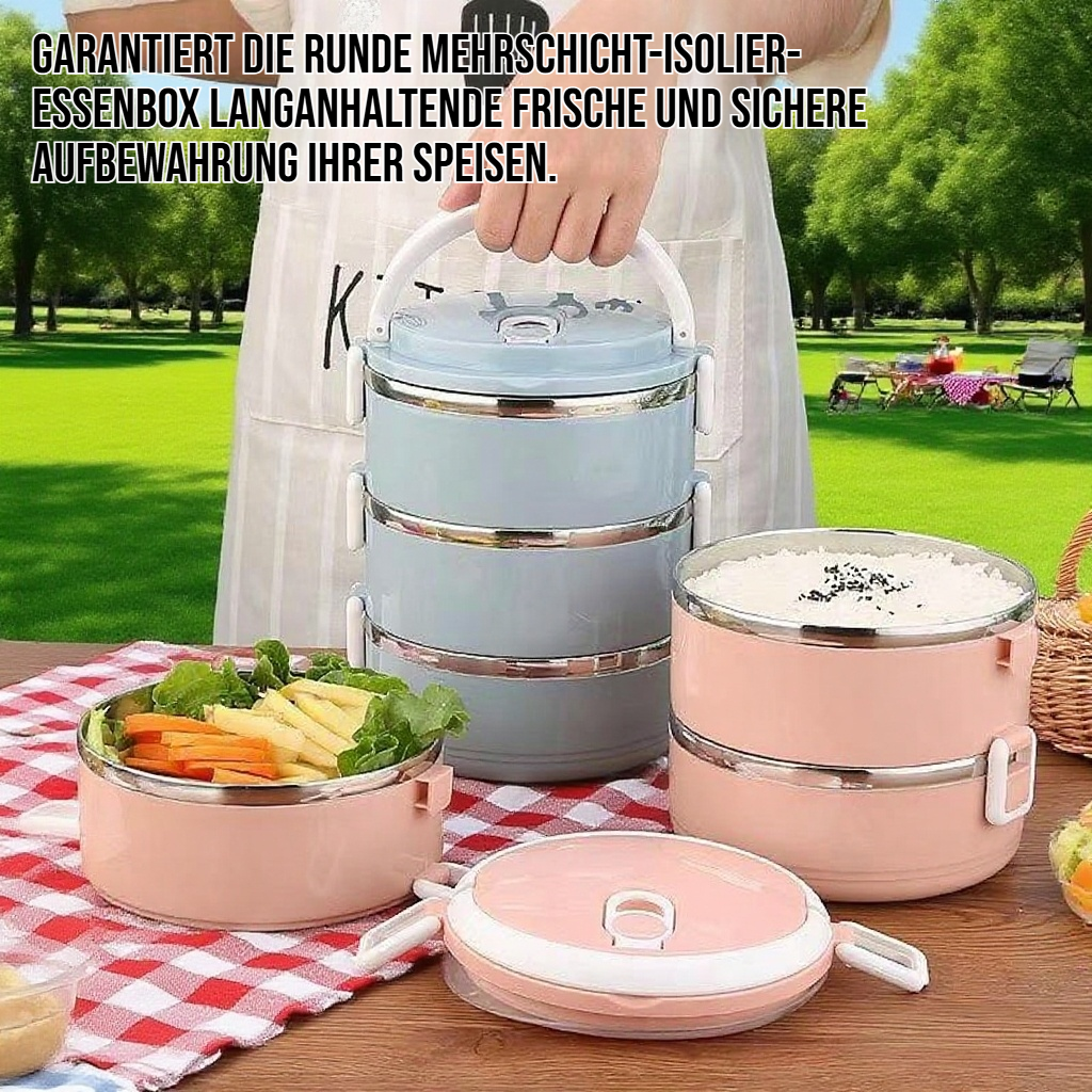 Edelstahl Runde Mehrschicht Isolierung Essen Box