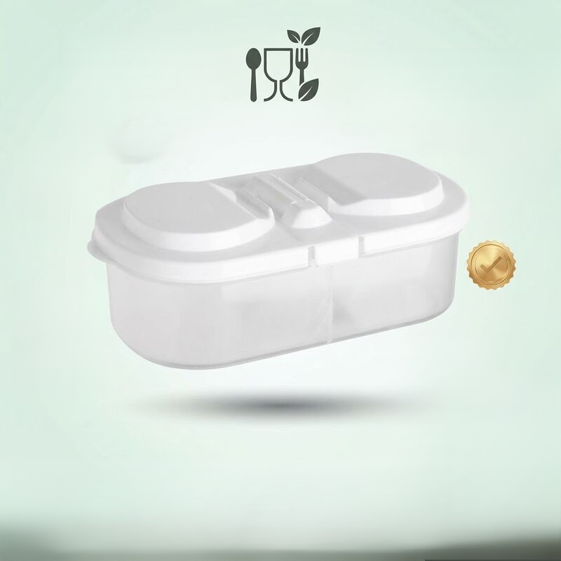 กล่องเก็บผักผลไม้แบบสองชั้นแยกส่วน